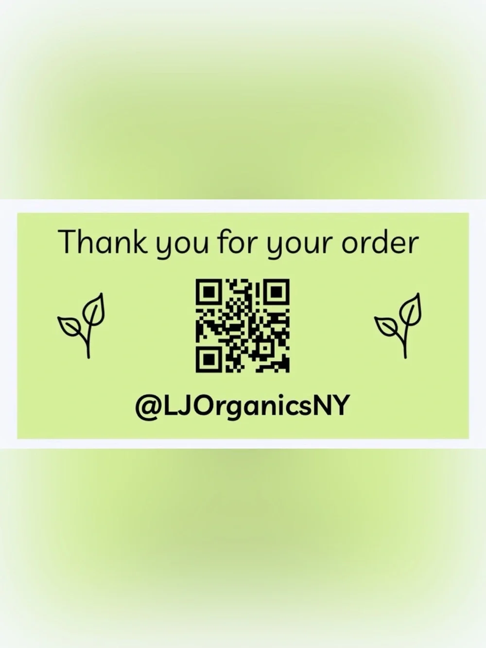 30‎ CUSTOM STICKERS - 2” x 1” - THANK YOU FOR YOUR ORDER - W/ CLOSET NAME & QR